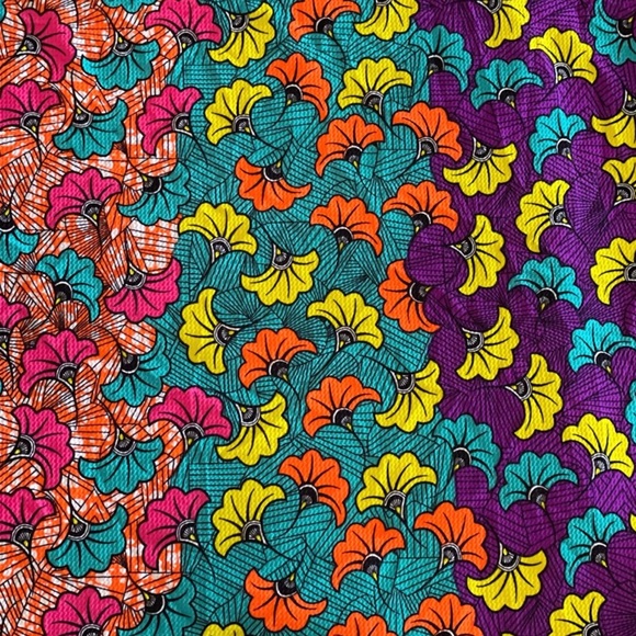 Colorful Mixed Print Poly Stretch Multicolor Fabric - Picture 4 of 5